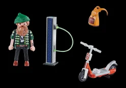 La Vie Quotidienne|Action & Aventure|PLAYMOBIL Hipster avec trottinette électrique