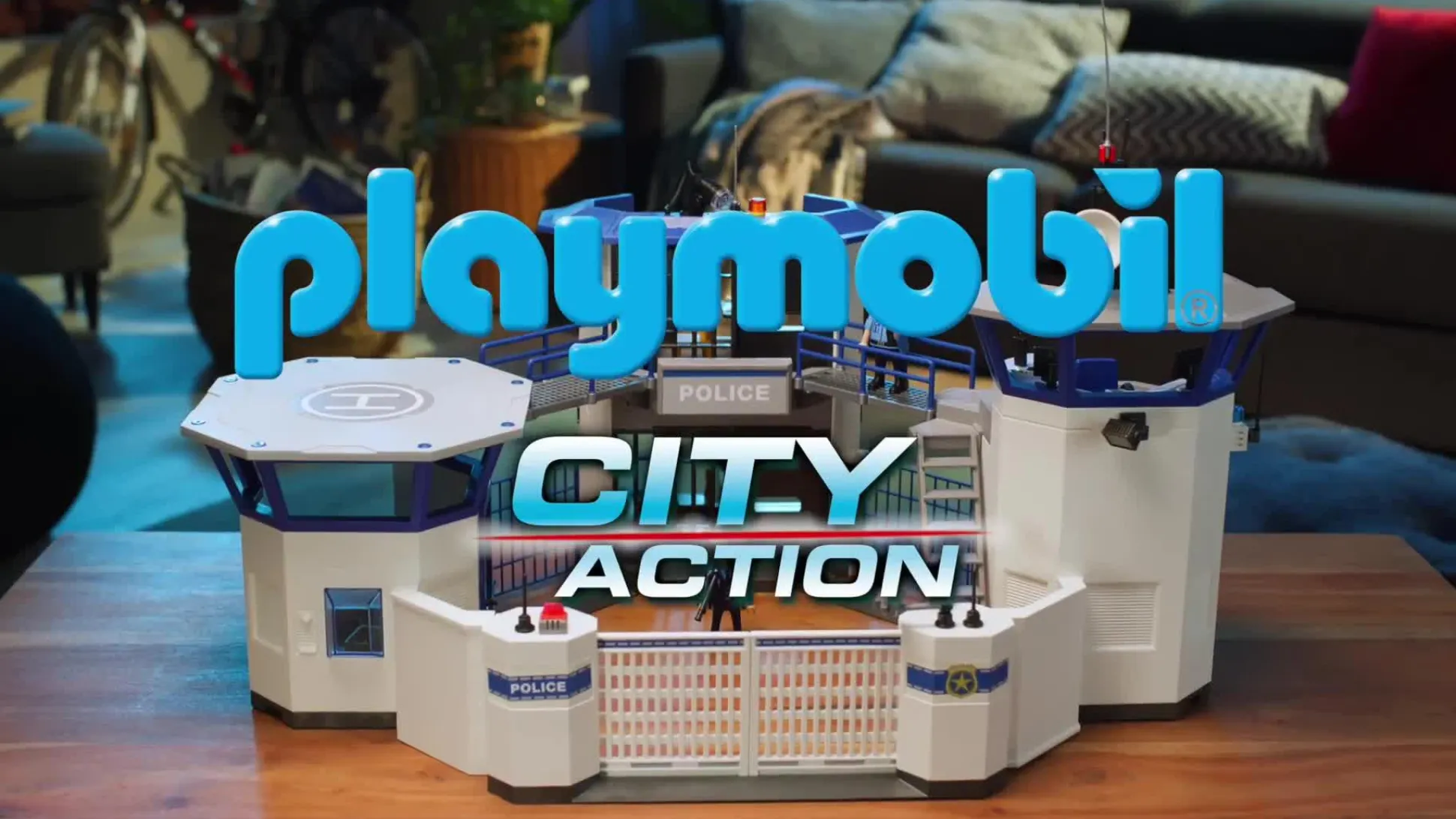 Héros Du Quotidien|Action & Aventure|PLAYMOBIL Hélicoptère de police et parachutiste