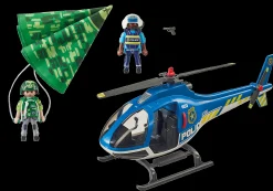 Héros Du Quotidien|Action & Aventure|PLAYMOBIL Hélicoptère de police et parachutiste