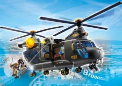 Héros Du Quotidien|Action & Aventure|PLAYMOBIL Hélicoptère de transport des forces spéciales
