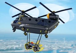 Héros Du Quotidien|Action & Aventure|PLAYMOBIL Hélicoptère de transport des forces spéciales