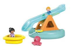 Action & Aventure|PLAYMOBIL Ilôt avec toboggan aquatique