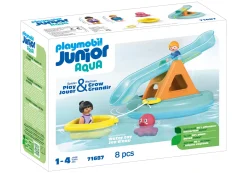Action & Aventure|PLAYMOBIL Ilôt avec toboggan aquatique