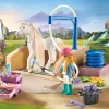 Les Animaux|PLAYMOBIL Isabella & Lioness aire de lavage pour chevaux