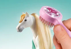 Les Animaux|PLAYMOBIL Isabella & Lioness aire de lavage pour chevaux
