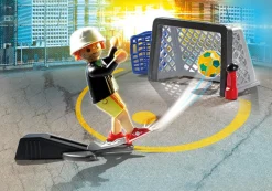 Action & Aventure|PLAYMOBIL Joueur de football avec mini but