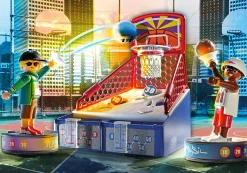 Action & Aventure|PLAYMOBIL Joueurs de basket-ball avec plateforme de tir