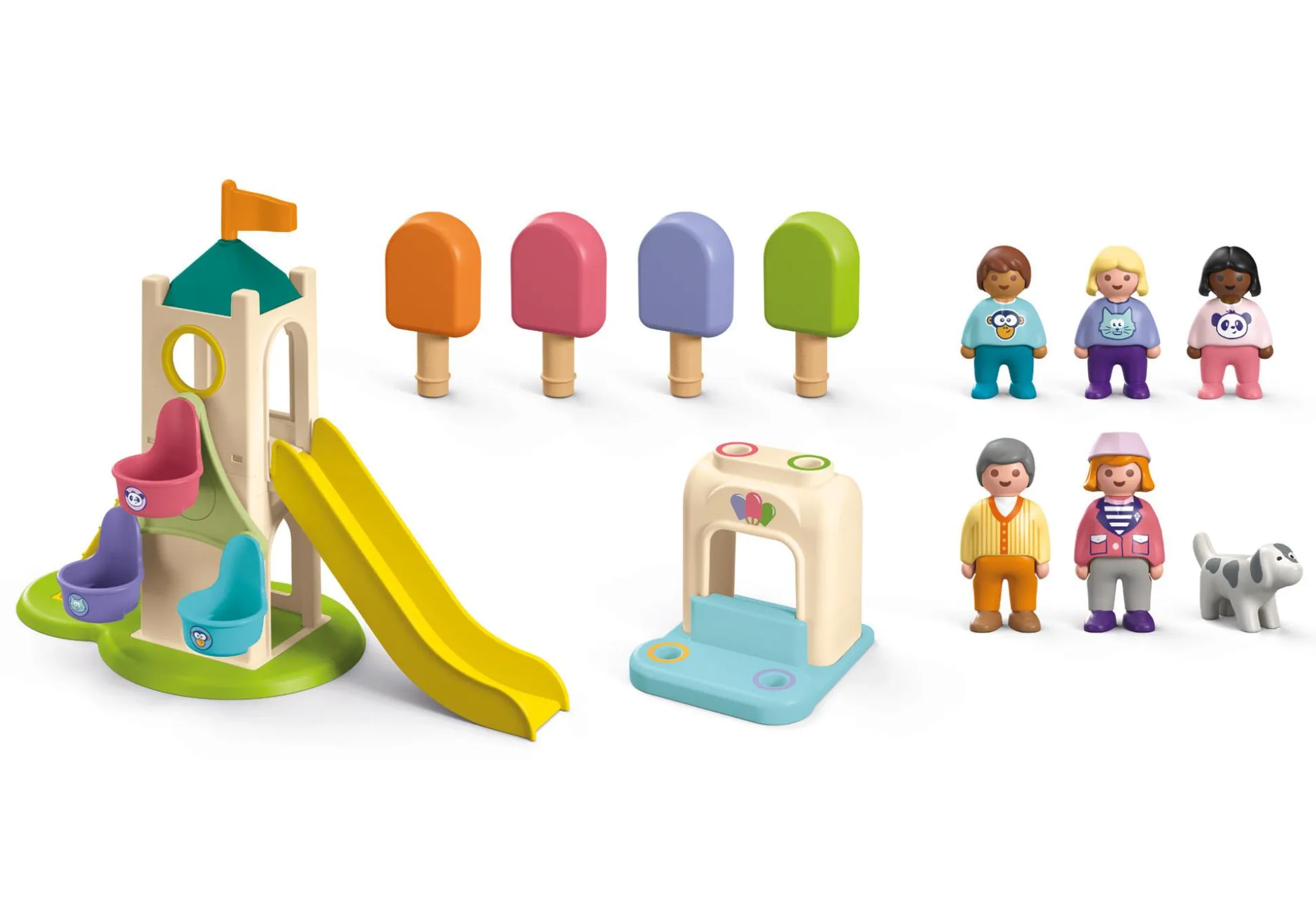 La Vie Quotidienne|PLAYMOBIL Junior : Aire de jeux avec toboggan géant