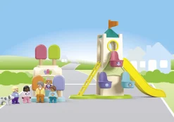 La Vie Quotidienne|PLAYMOBIL Junior : Aire de jeux avec toboggan géant