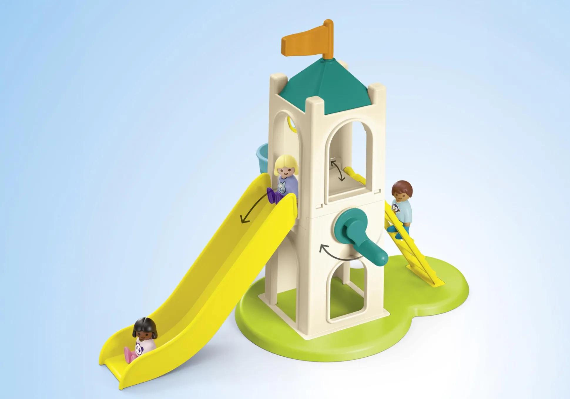 La Vie Quotidienne|PLAYMOBIL Junior : Aire de jeux avec toboggan géant