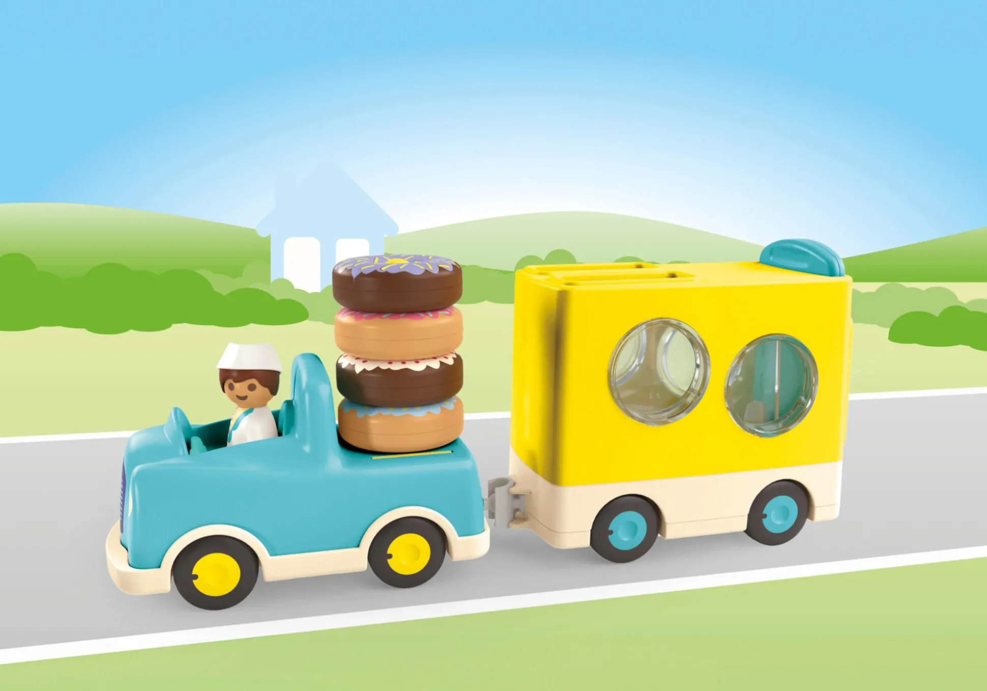 La Vie Quotidienne|PLAYMOBIL Junior : Camion de donuts