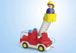 Héros Du Quotidien|PLAYMOBIL Junior : Camion de pompier avec échelle pivotante