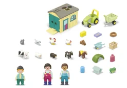La Vie Quotidienne|PLAYMOBIL Junior : Ferme avec tracteur et animaux