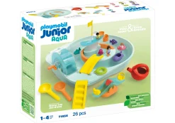 Action & Aventure|PLAYMOBIL JUNIOR AQUA : Parcours aquatique avec jeux d'eau et effets d'app