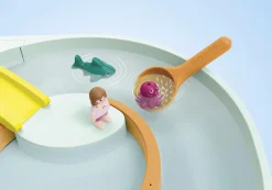 Action & Aventure|PLAYMOBIL JUNIOR AQUA : Parcours aquatique avec jeux d'eau et effets d'app