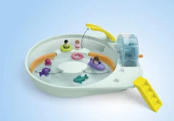 Action & Aventure|PLAYMOBIL JUNIOR AQUA : Parcours aquatique avec jeux d'eau et effets d'app