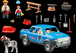 Les Animaux|PLAYMOBIL Maréchal-ferrant et véhicule