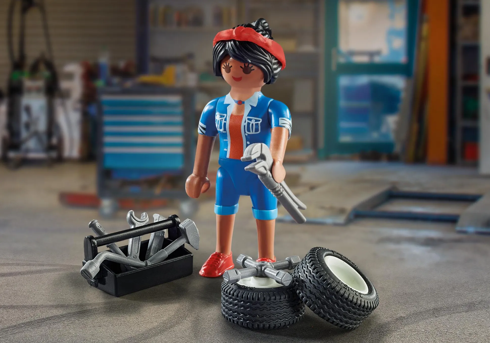 Action & Aventure|Action Heroes|PLAYMOBIL Mécanicienne