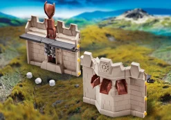 Imaginaire|Action & Aventure|PLAYMOBIL Mur d'extension et catapulte pour le Grand chÂteau des Chevaliers Novelmore