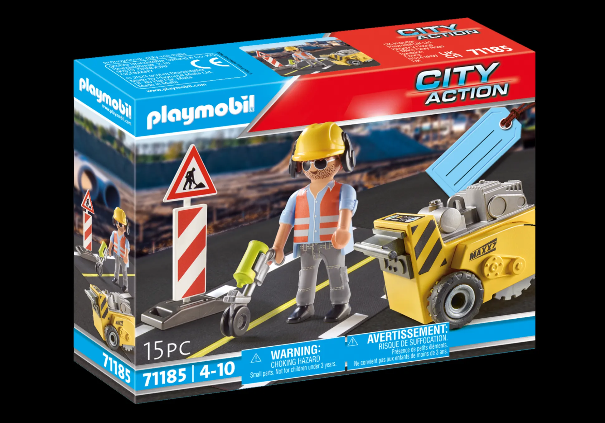Action & Aventure|Action Heroes|PLAYMOBIL Ouvrier avec scie de sol