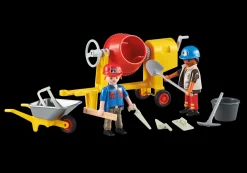 Action & Aventure|Action Heroes|PLAYMOBIL Ouvriers avec bétonnière