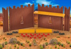 Histoire|Western|PLAYMOBIL Palissades d'extention pour Fort Rocks