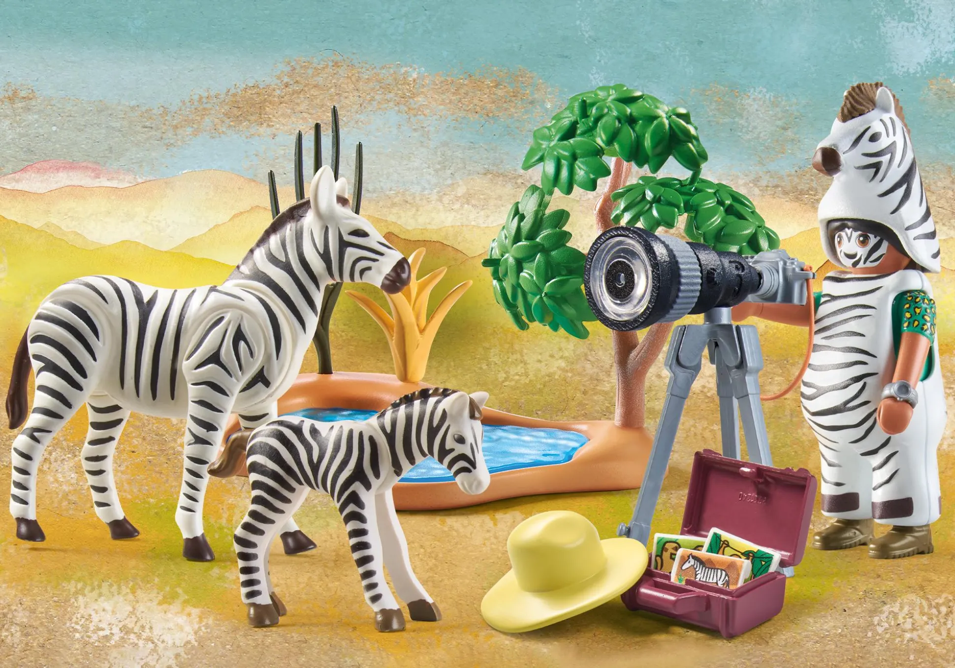 Les Animaux|PLAYMOBIL Photographe avec déguisement et zèbres