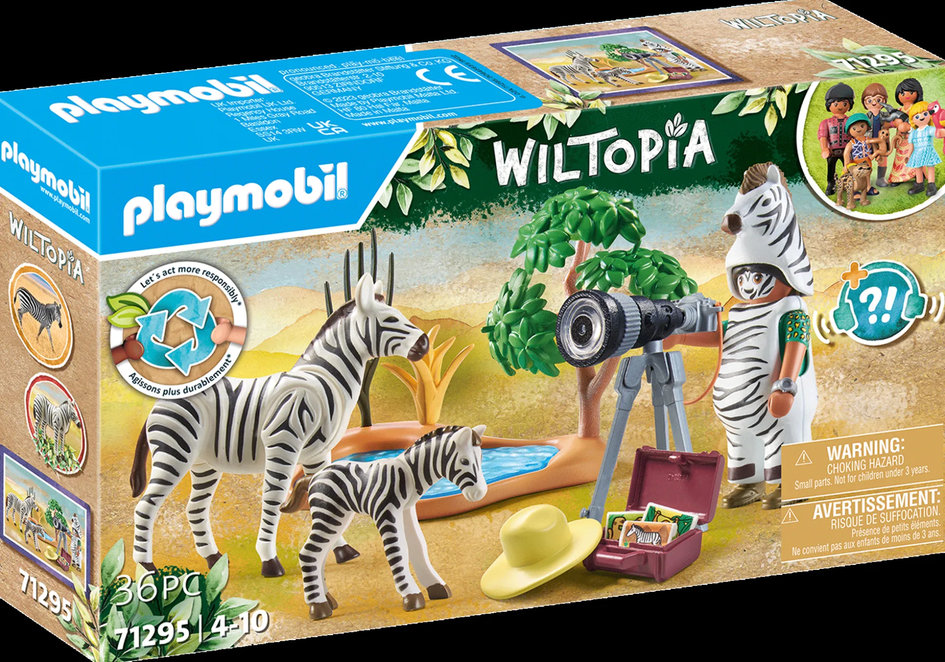 Les Animaux|PLAYMOBIL Photographe avec déguisement et zèbres