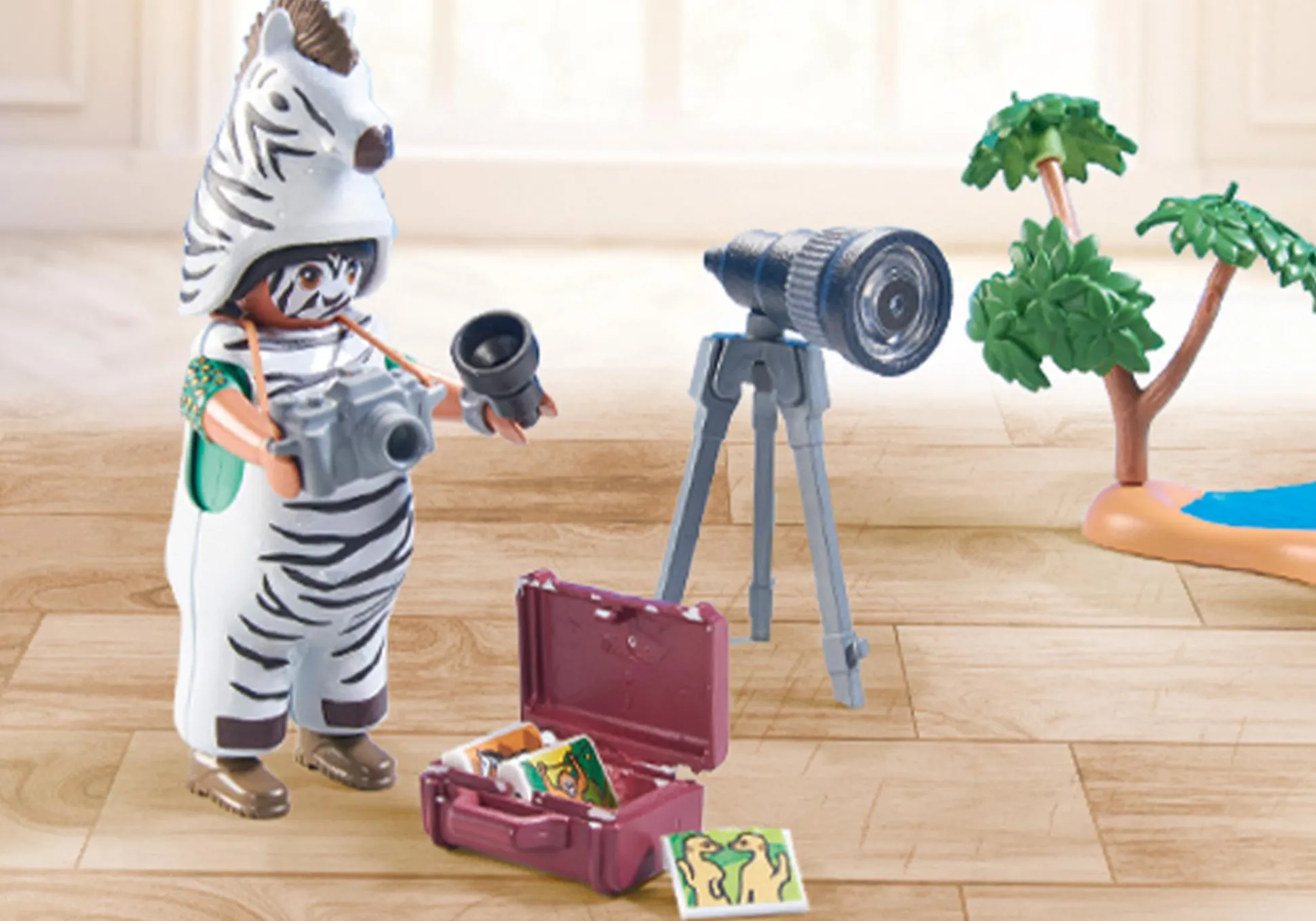 Les Animaux|PLAYMOBIL Photographe avec déguisement et zèbres