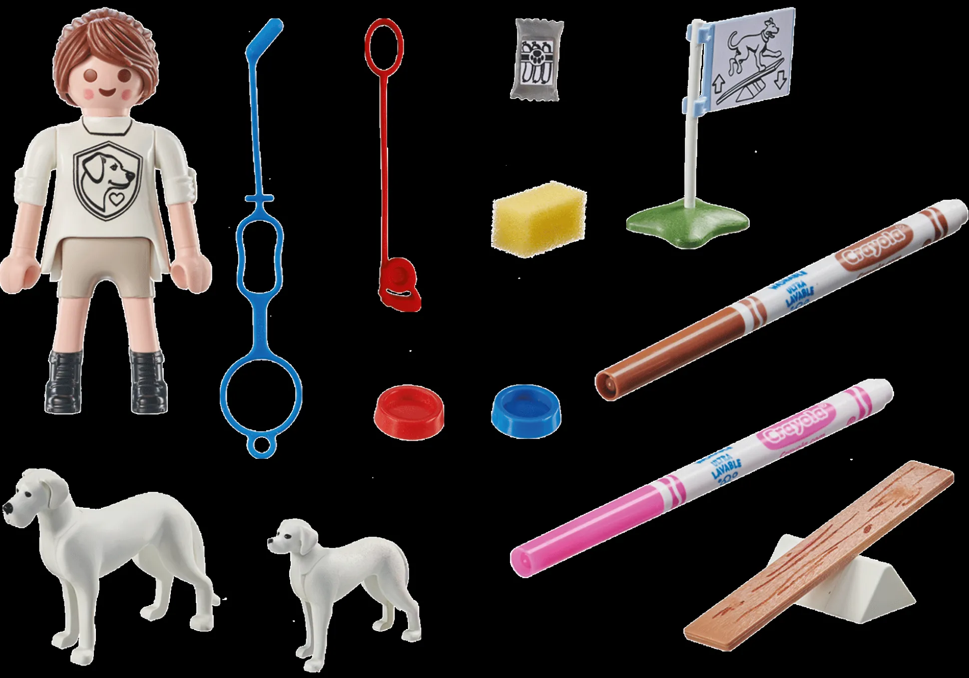La Vie Quotidienne|PLAYMOBIL Color : Educatrice avec chiens