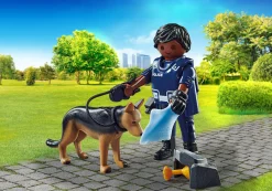 Héros Du Quotidien|Action & Aventure|PLAYMOBIL Policier avec chien de détection