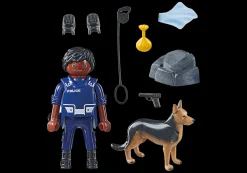 Héros Du Quotidien|Action & Aventure|PLAYMOBIL Policier avec chien de détection