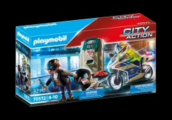 Action & Aventure|Héros Du Quotidien|PLAYMOBIL Policier avec moto et voleur