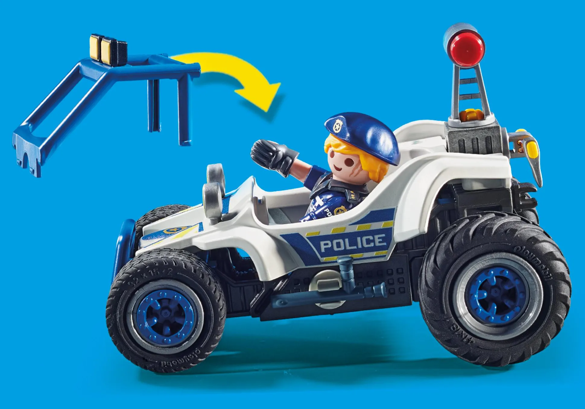 Héros Du Quotidien|Action & Aventure|PLAYMOBIL Policier avec voiturette et voleur à moto