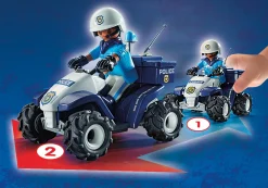 Héros Du Quotidien|Action & Aventure|PLAYMOBIL Policier et quad