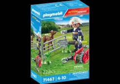 Action & Aventure|Héros Du Quotidien|PLAYMOBIL Pompier avec faon