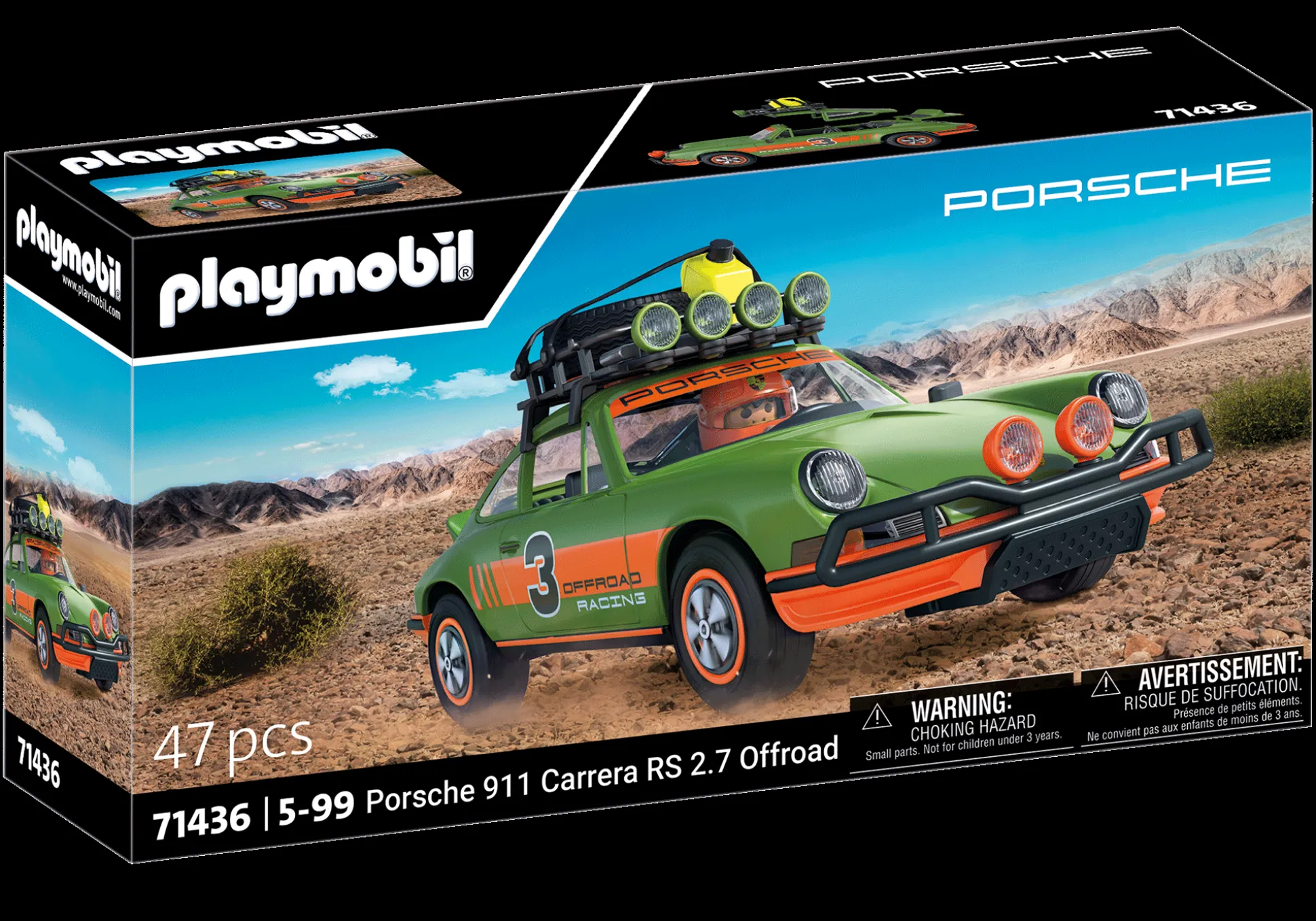 Les Voitures|Porsche|PLAYMOBIL Porsche 911 Carrera RS 2.7. - Offroad Edition