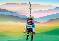 Héros Du Quotidien|Action & Aventure|PLAYMOBIL Porte-clé Policier