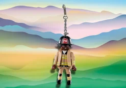 Héros Du Quotidien|Action & Aventure|PLAYMOBIL Porte-clé Pompier