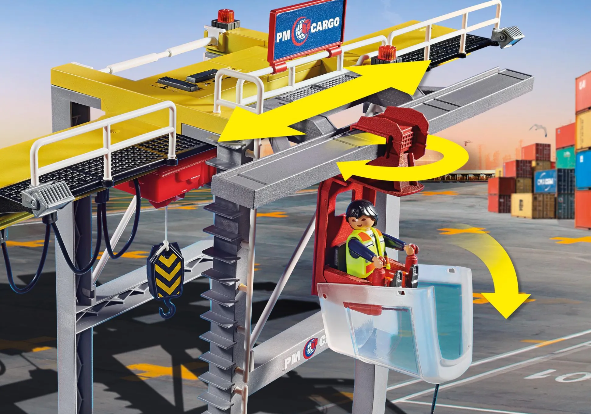 Action & Aventure|Action Heroes|PLAYMOBIL Portique de chargement pour conteneur