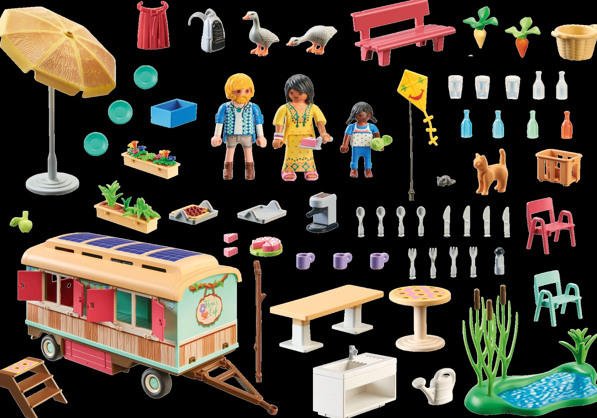 La Vie Quotidienne|Les Animaux|PLAYMOBIL Roulotte café boutique
