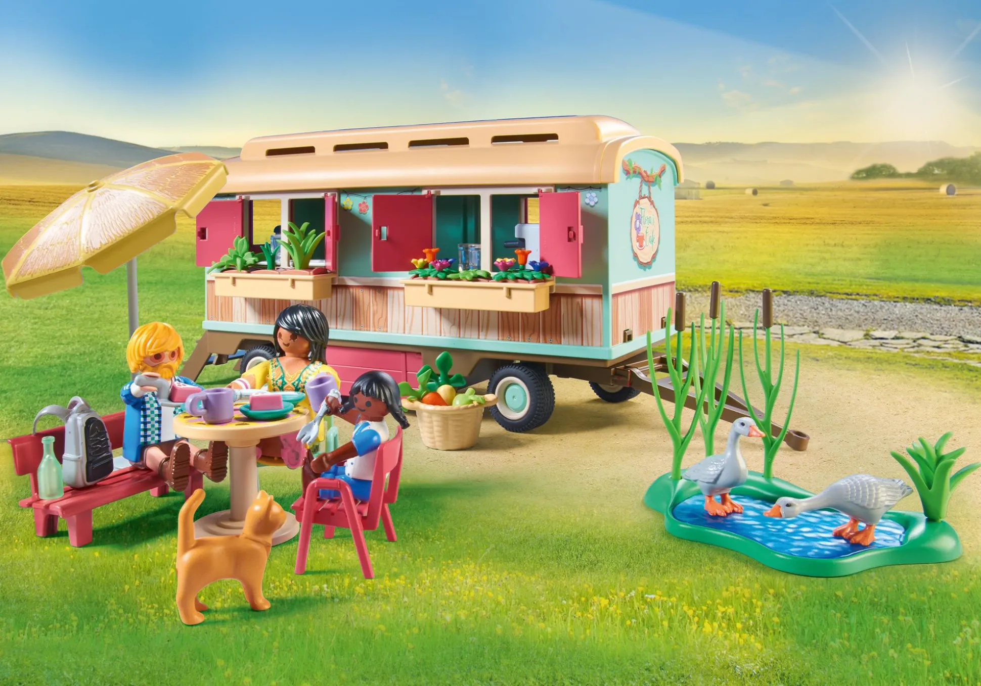 La Vie Quotidienne|Les Animaux|PLAYMOBIL Roulotte café boutique