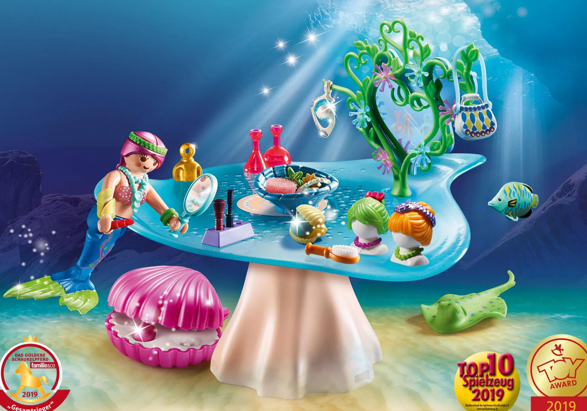 Imaginaire|PLAYMOBIL Salon de beauté et sirène