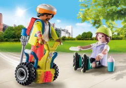 Héros Du Quotidien|My Life|PLAYMOBIL Starter Pack Secouriste avec gyropode