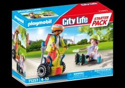 Héros Du Quotidien|My Life|PLAYMOBIL Starter Pack Secouriste avec gyropode