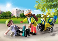 Héros Du Quotidien|My Life|PLAYMOBIL Starter Pack Secouriste avec gyropode
