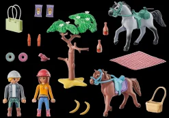 Les Animaux|PLAYMOBIL StarterPack Amélia et Ben avec chevaux
