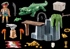 Imaginaire|Action & Aventure|PLAYMOBIL StarterPack Pirate avec alligator