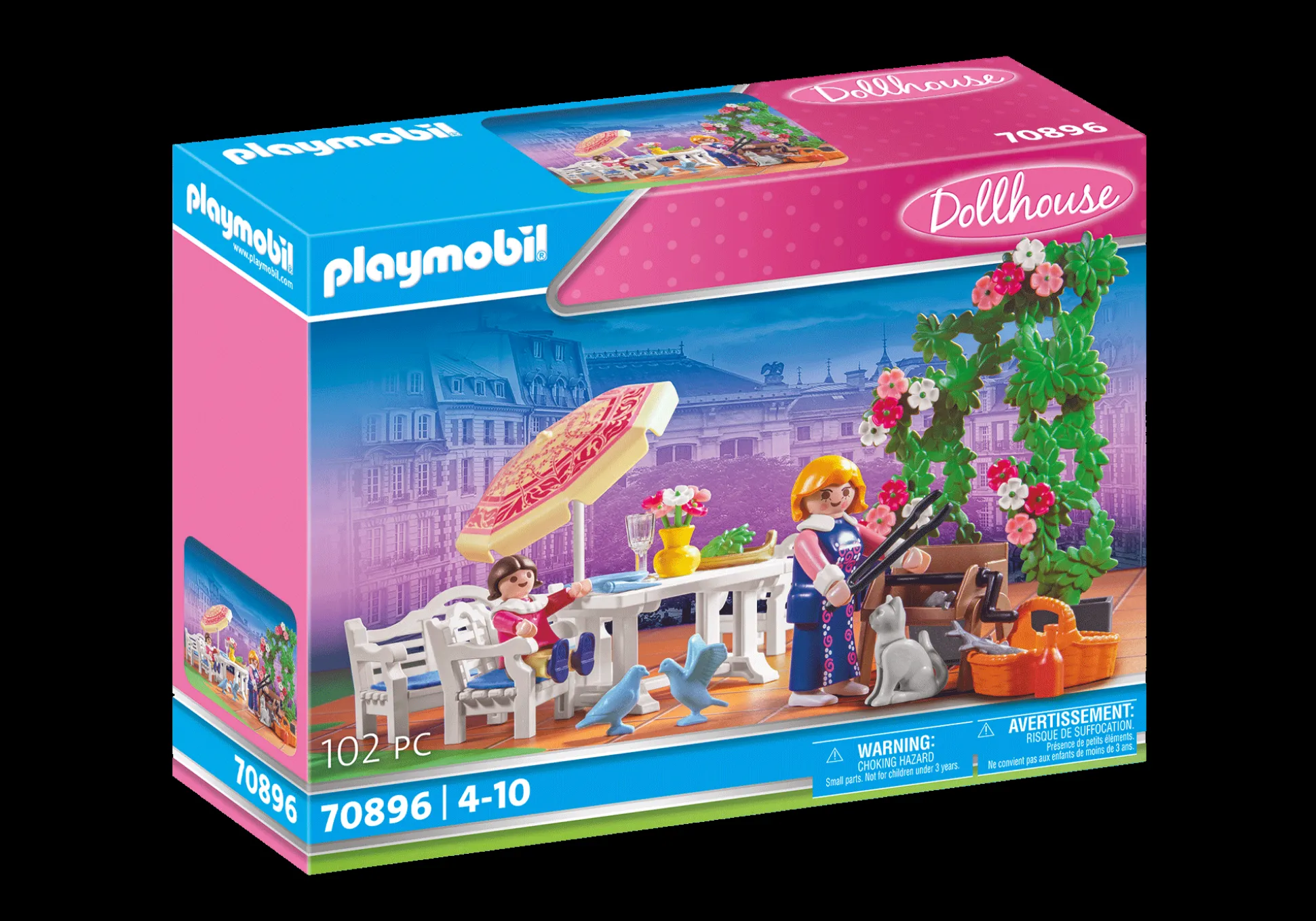 Histoire|Dollhouse|PLAYMOBIL Terrasse de jardin