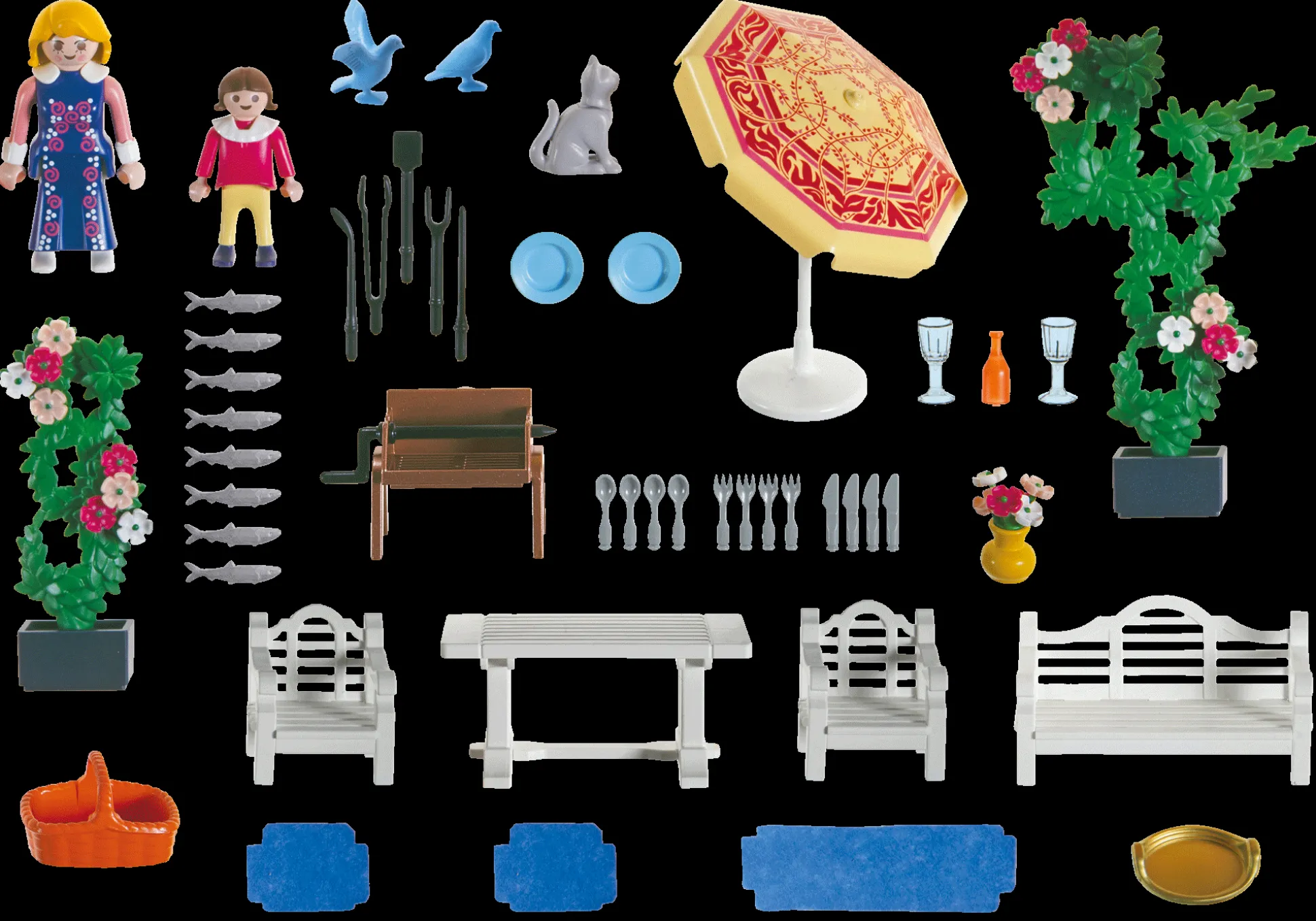 Histoire|Dollhouse|PLAYMOBIL Terrasse de jardin